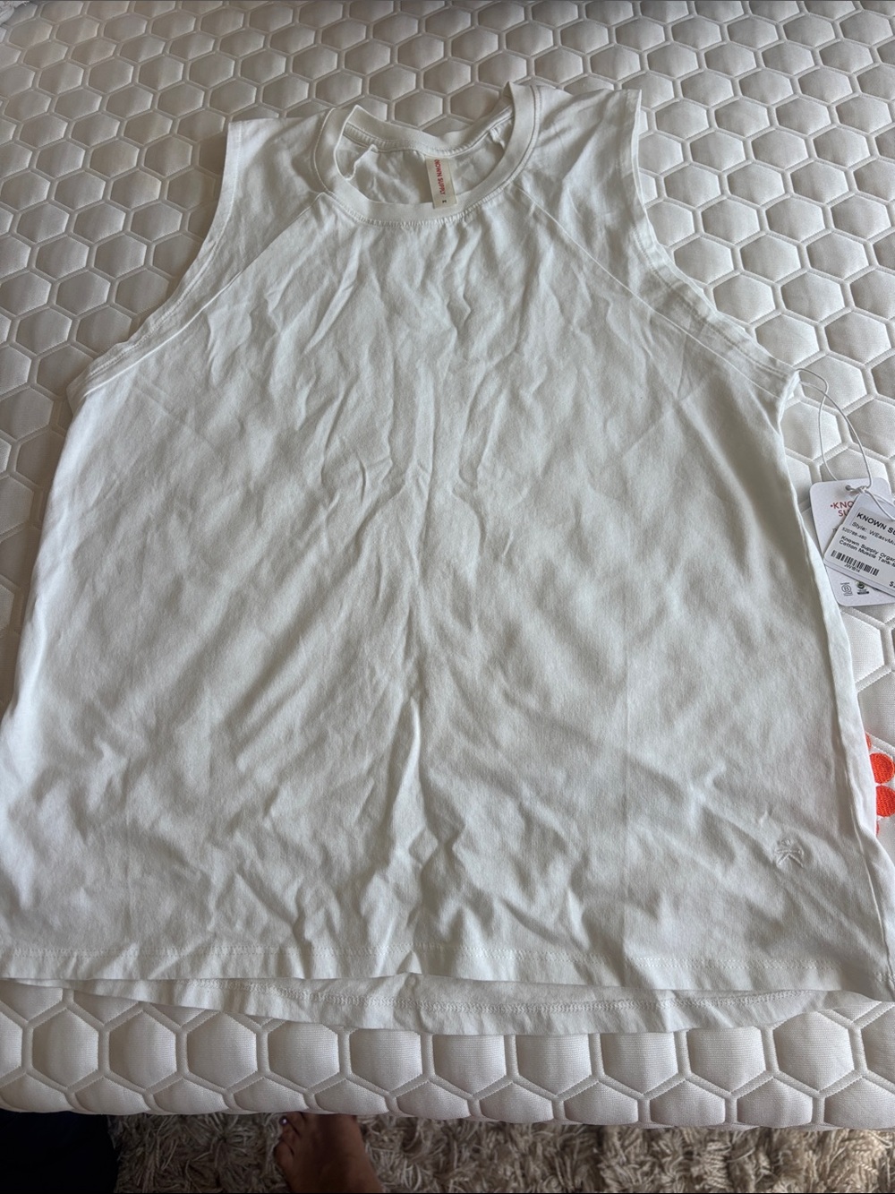 Woman's White Sleeveless Tank Top - Classic Everyday Essential